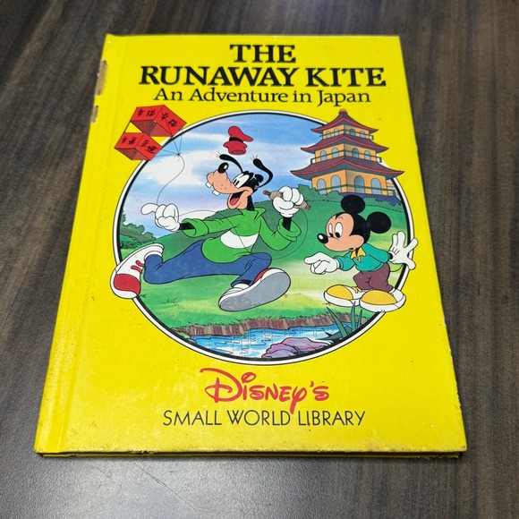 Disney Other - The Runaway Kite‎ Disney Small World Library An Adventure in Japan Goofy Mickey